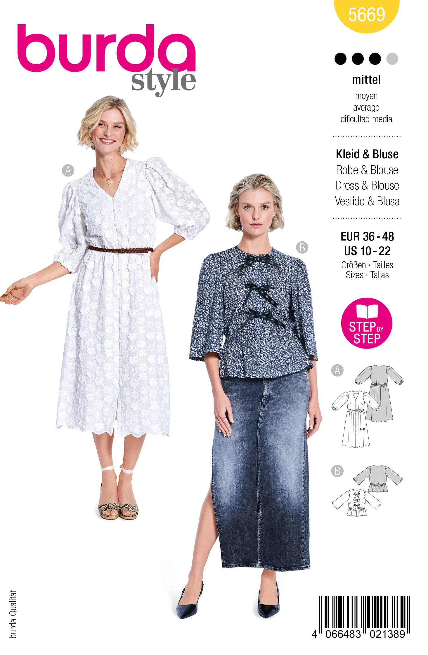 Patron Burda n°5669 : Robe & Blouse