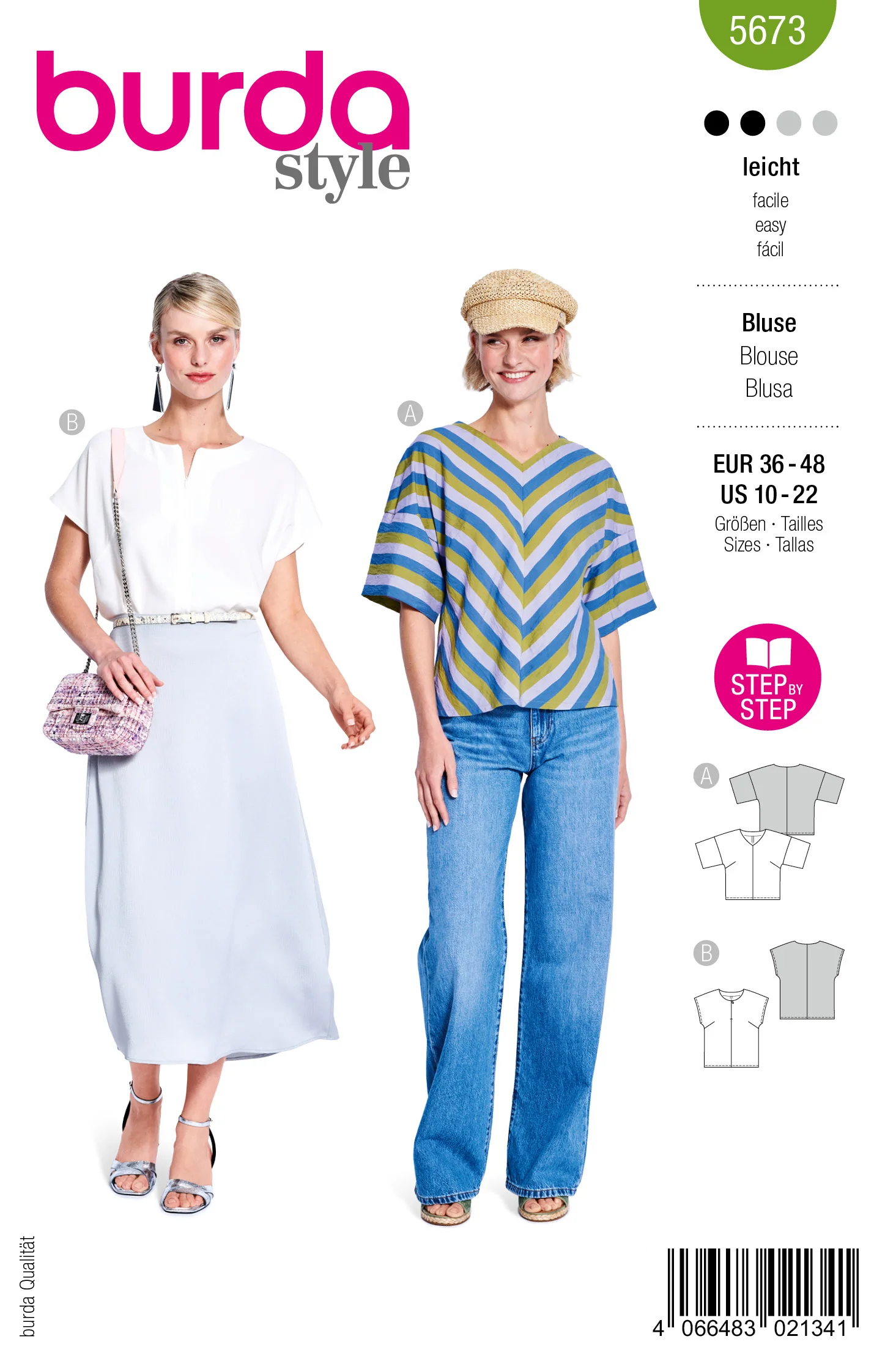 Patron Burda n°5673 : Blouse