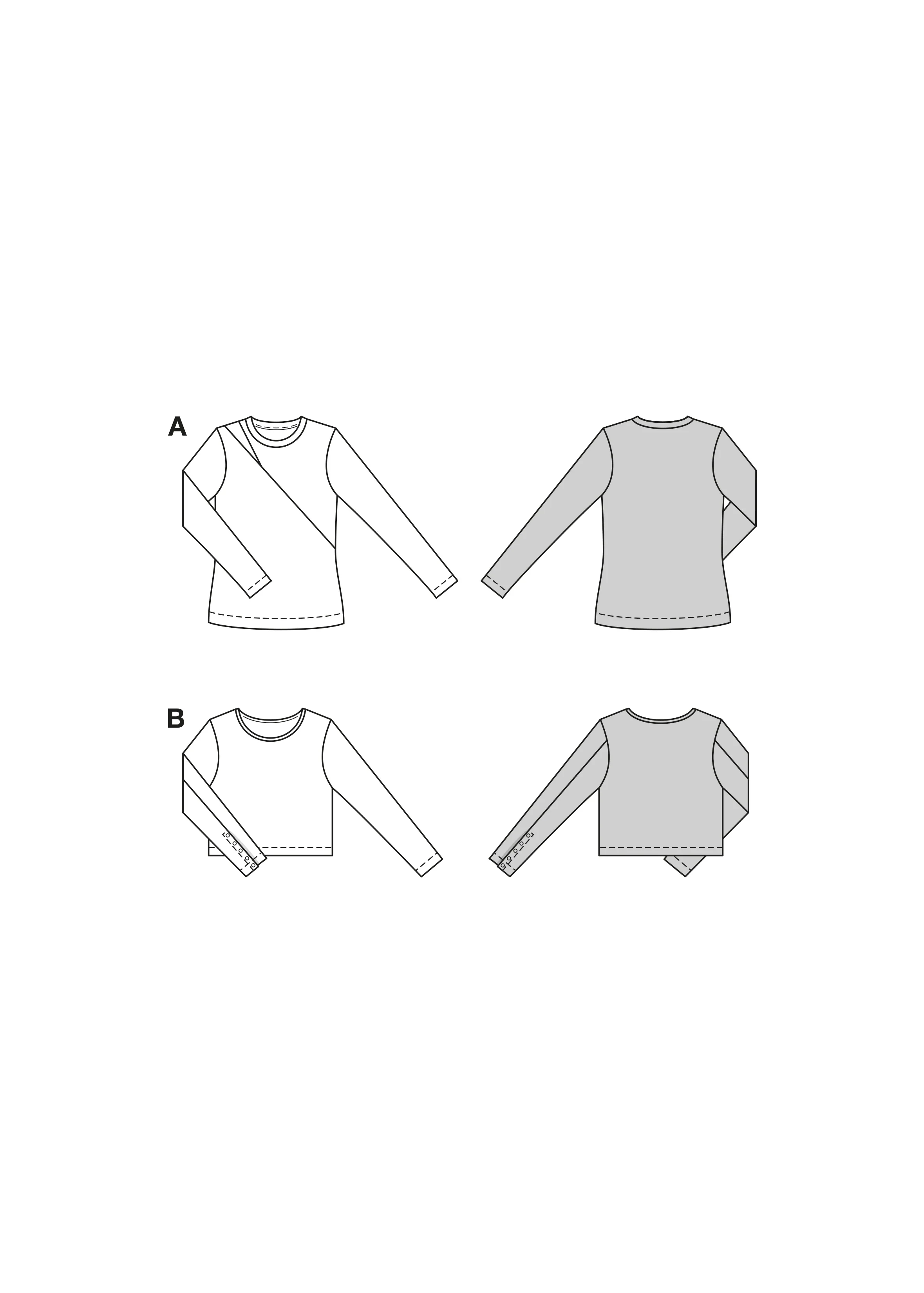 Patron Burda n°5674 : T-shirt - Image 2