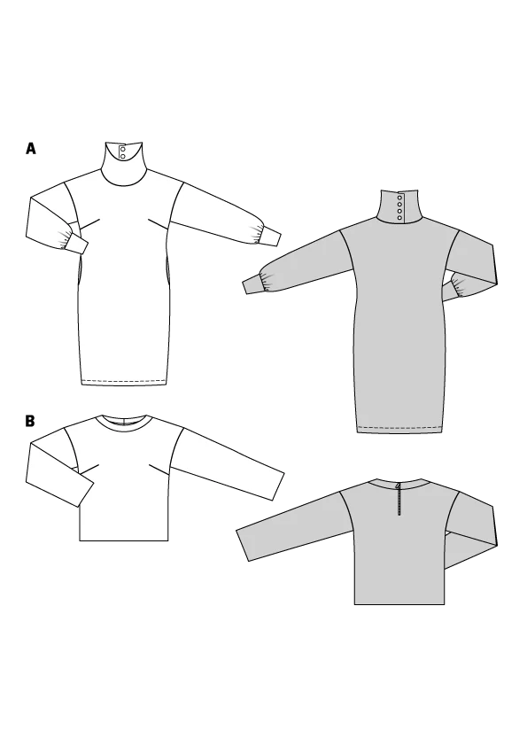 Patron Burda n°5679 : Robe & T-shirt - Image 2