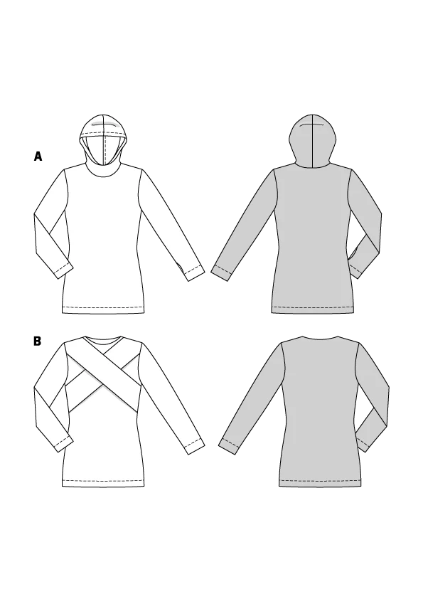 Patron Burda n°5680 : Pull - Image 2