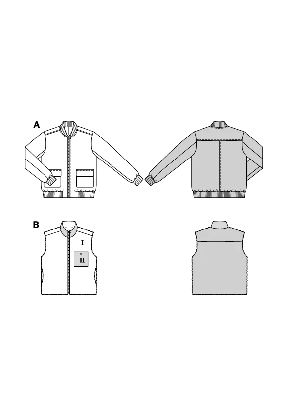 Patron Burda n°5681 : Veste & Gilet - Image 2
