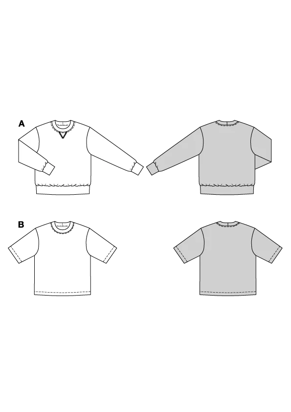 Patron Burda n°5682 : Sweatshirt - Image 2