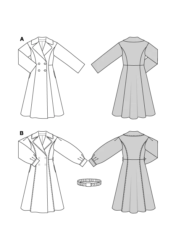 Patron Burda n°5683 : Manteau - Image 2