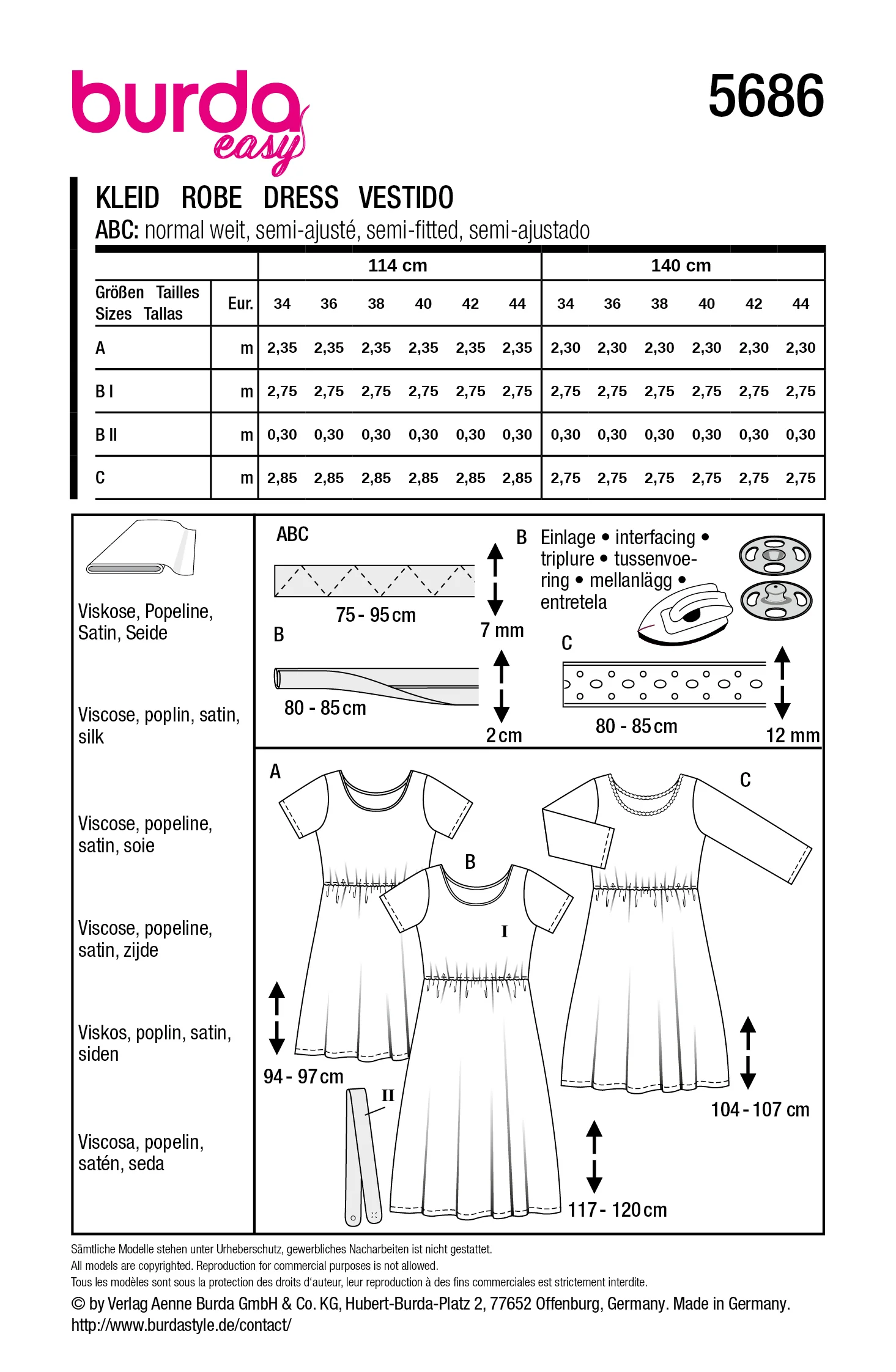 Patron Burda n°5686 : Robe - Image 11