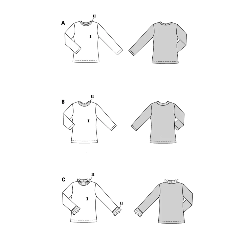 Patron Burda n°5705 : T-shirt - Image 2
