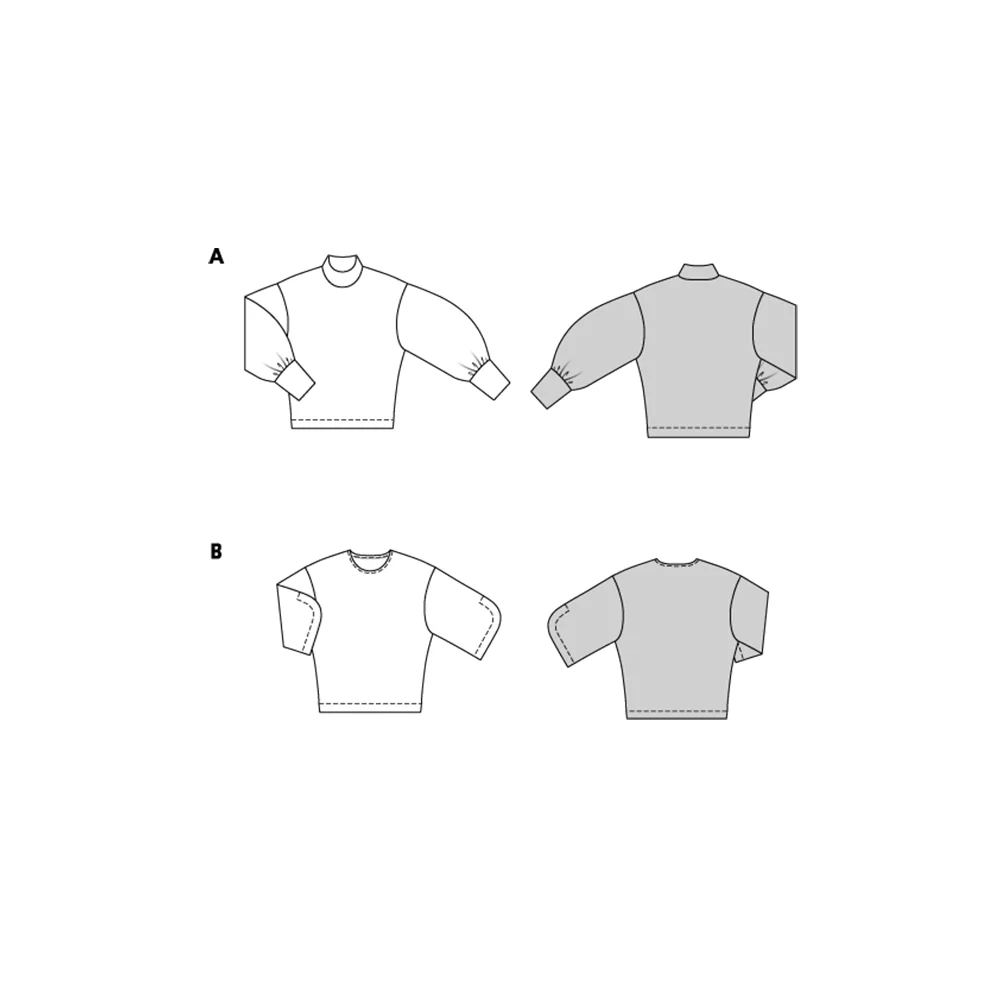 Patron Burda n°5716 : Sweatshirt - Image 2
