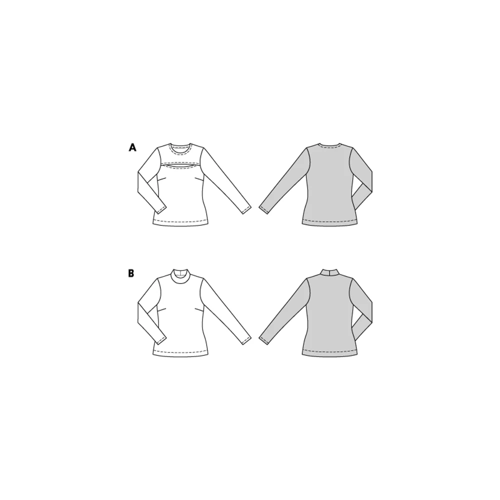 Patron Burda n°5717 : T-shirt - Image 2