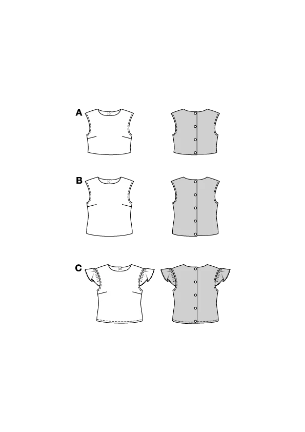 Patron Burda n°5727 : Top - Image 2