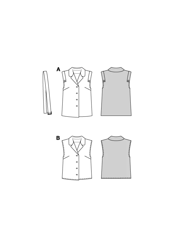 Patron Burda n°5734 : Gilet - Image 2