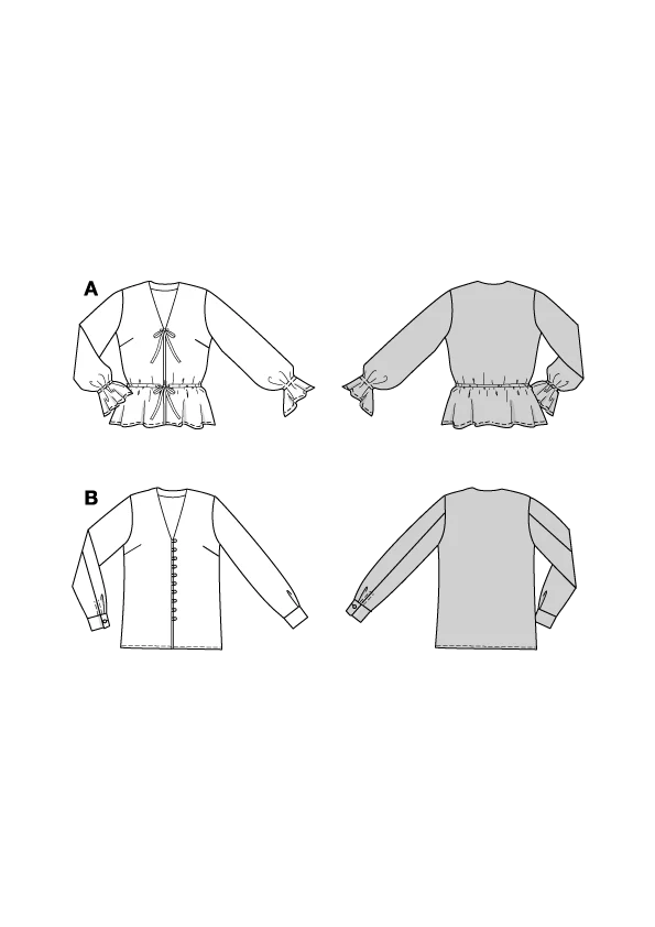 Patron Burda n°5746 : Blouse - Image 2