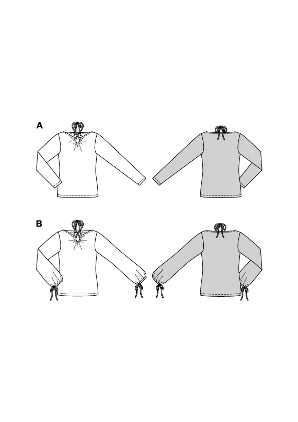 Patron Burda n°5752 : T-shirt - Image 2