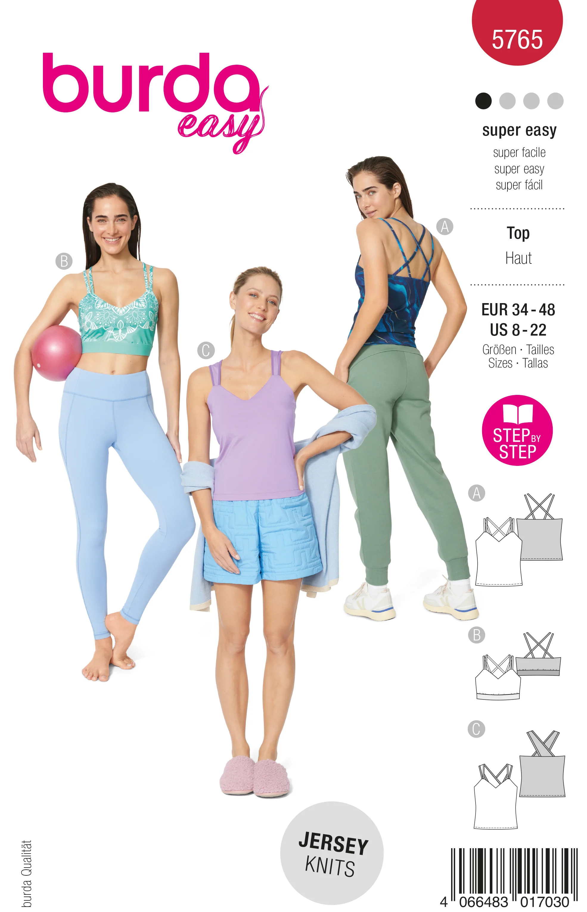 Patron Burda n°5765 : Haut