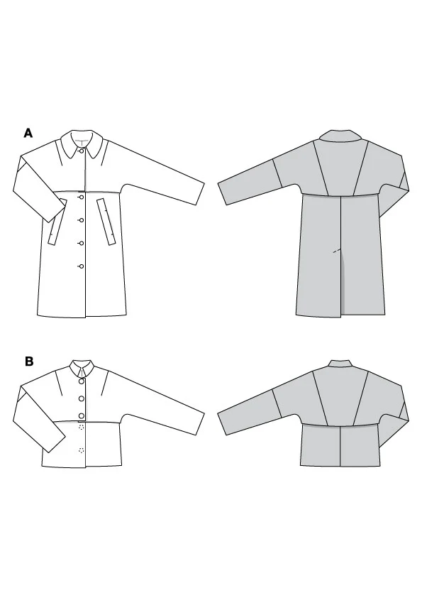 Patron Burda n°5769 : Manteau & Veste - Image 2