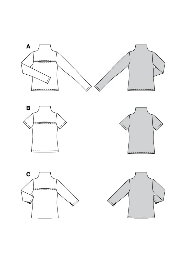 Patron Burda n°5774 : T-shirt - Image 2