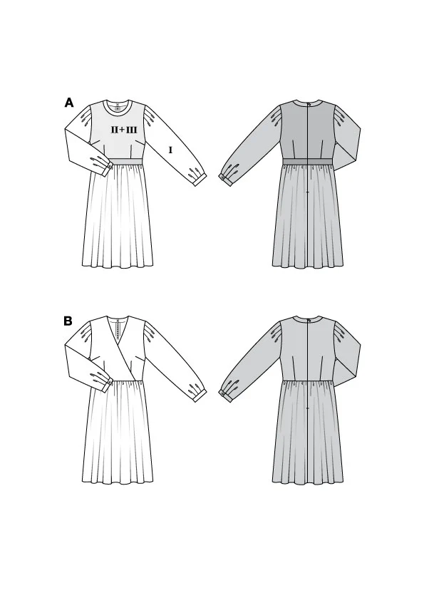 Patron Burda n°5784 : Robe - Image 2