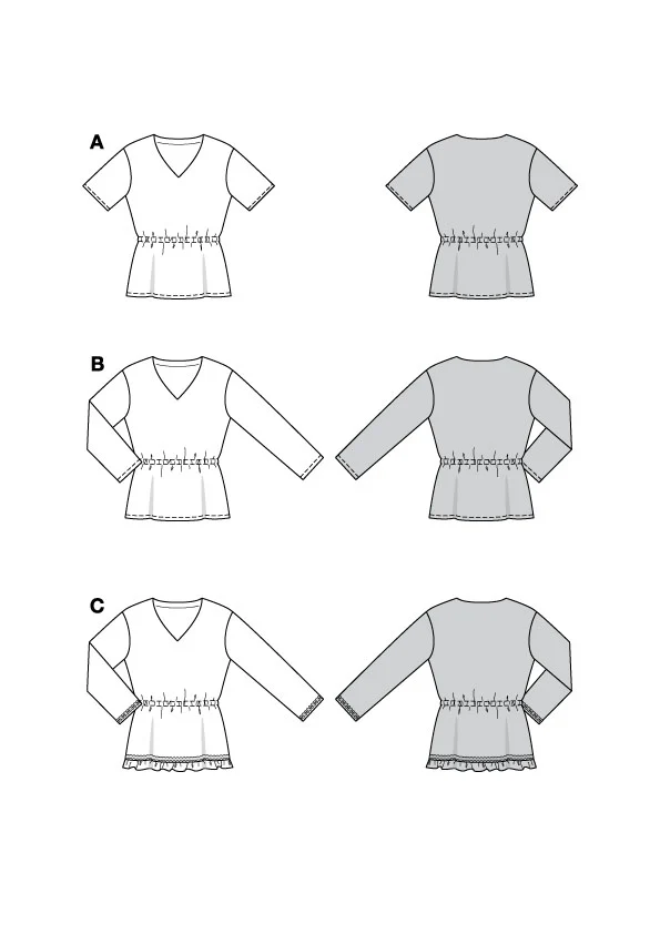 Patron Burda n°5786 : T-shirt - Image 2