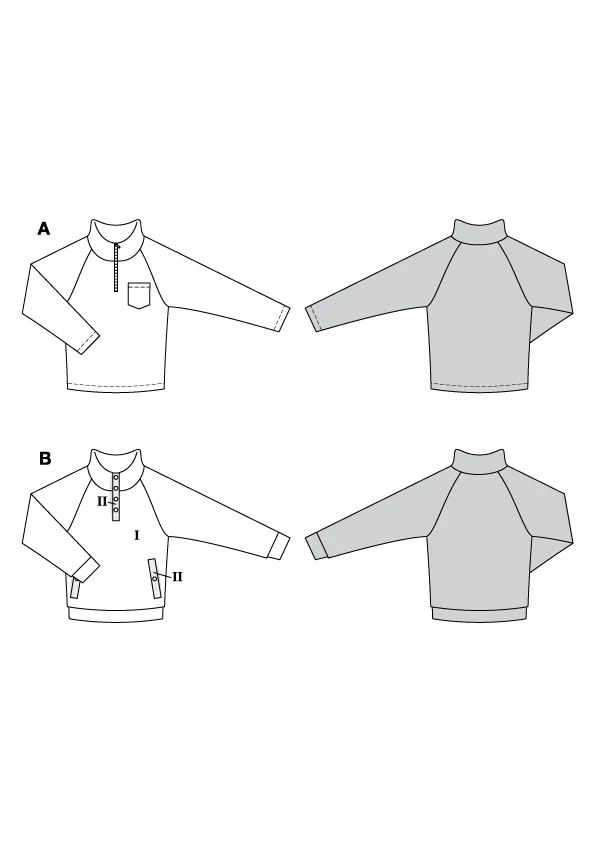 Patron Burda n°5791 : Sweatshirt - Image 2