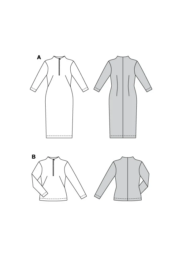 Patron Burda n°5792 : Robe & T-Shirt - Image 2