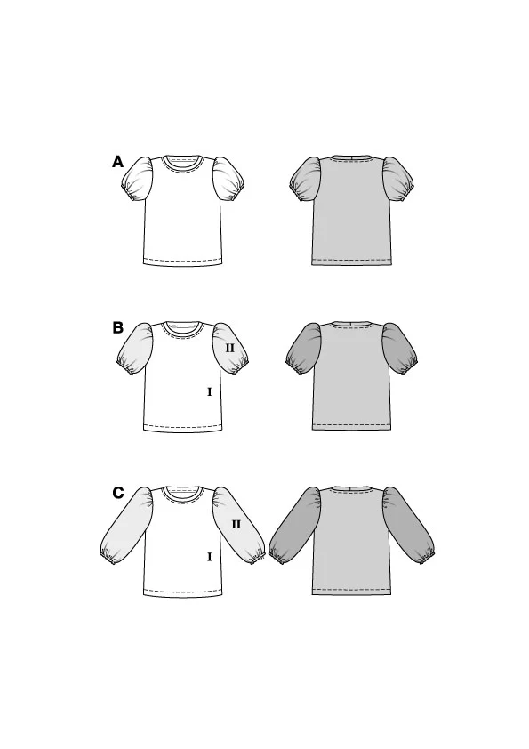 Patron Burda n°5809 : T-shirt - Image 2