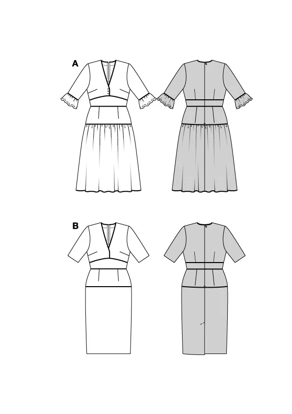 Patron Burda n°5820 : Robe - Image 2