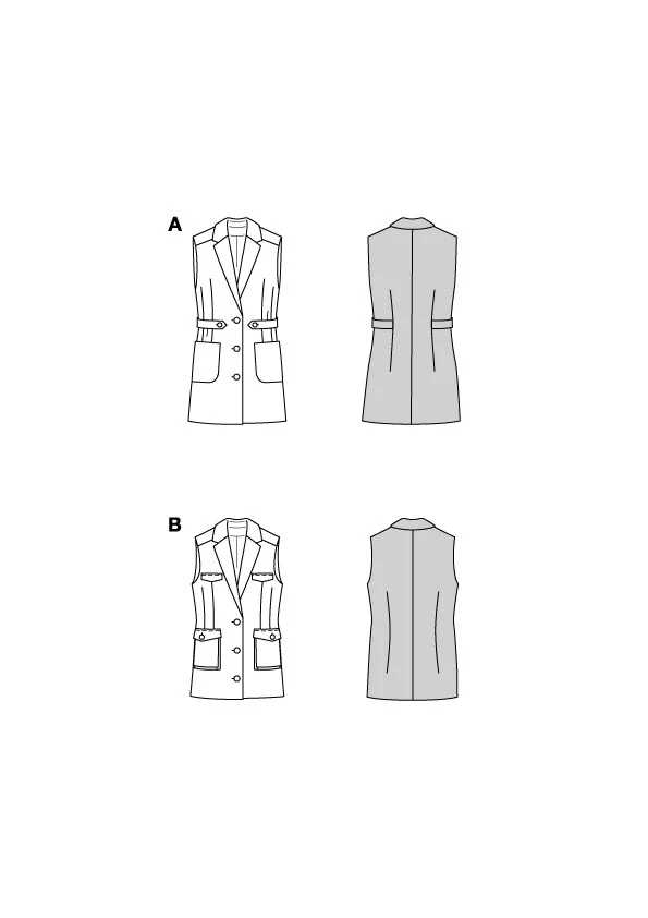 Patron Burda n°5827 : Veste - Image 2
