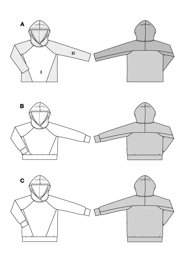 Patron Burda n°5828 : Sweatshirt - Image 2