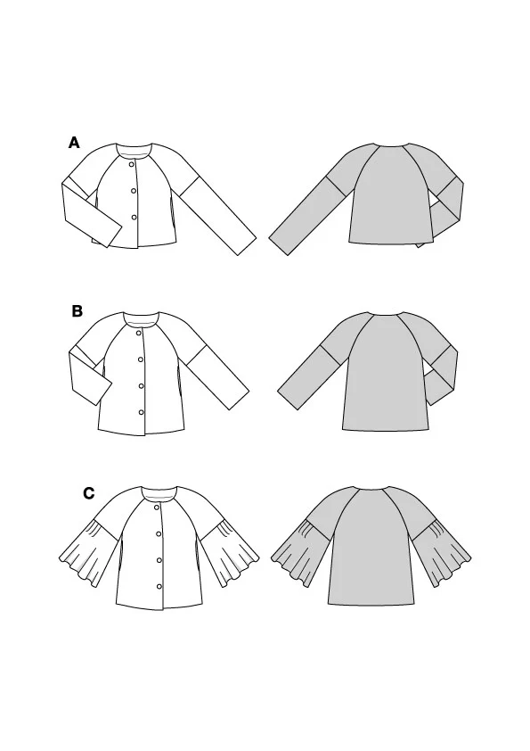Patron Burda n°5830 : Veste - Image 2