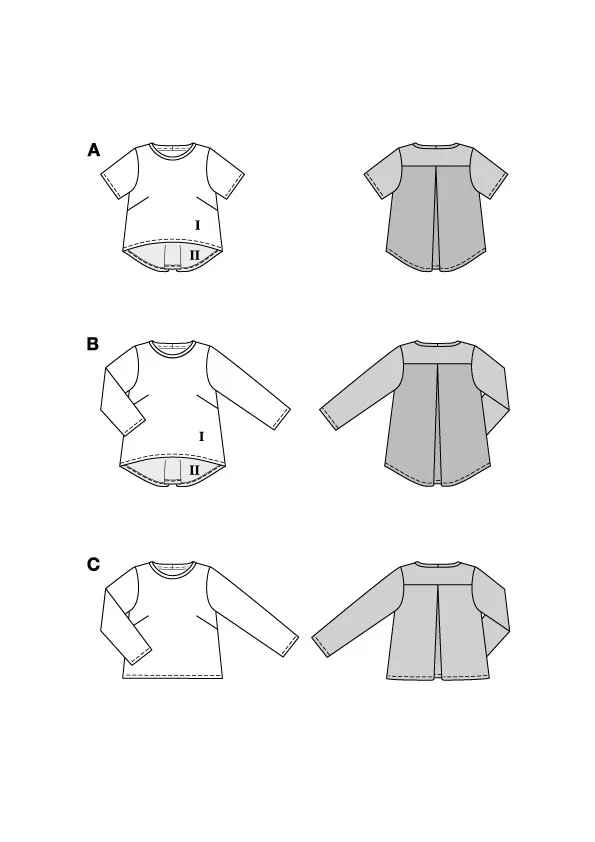 Patron Burda n°5831 : T-shirt - Image 2