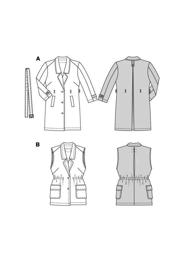 Patron Burda n°5840 : Veste - Image 2
