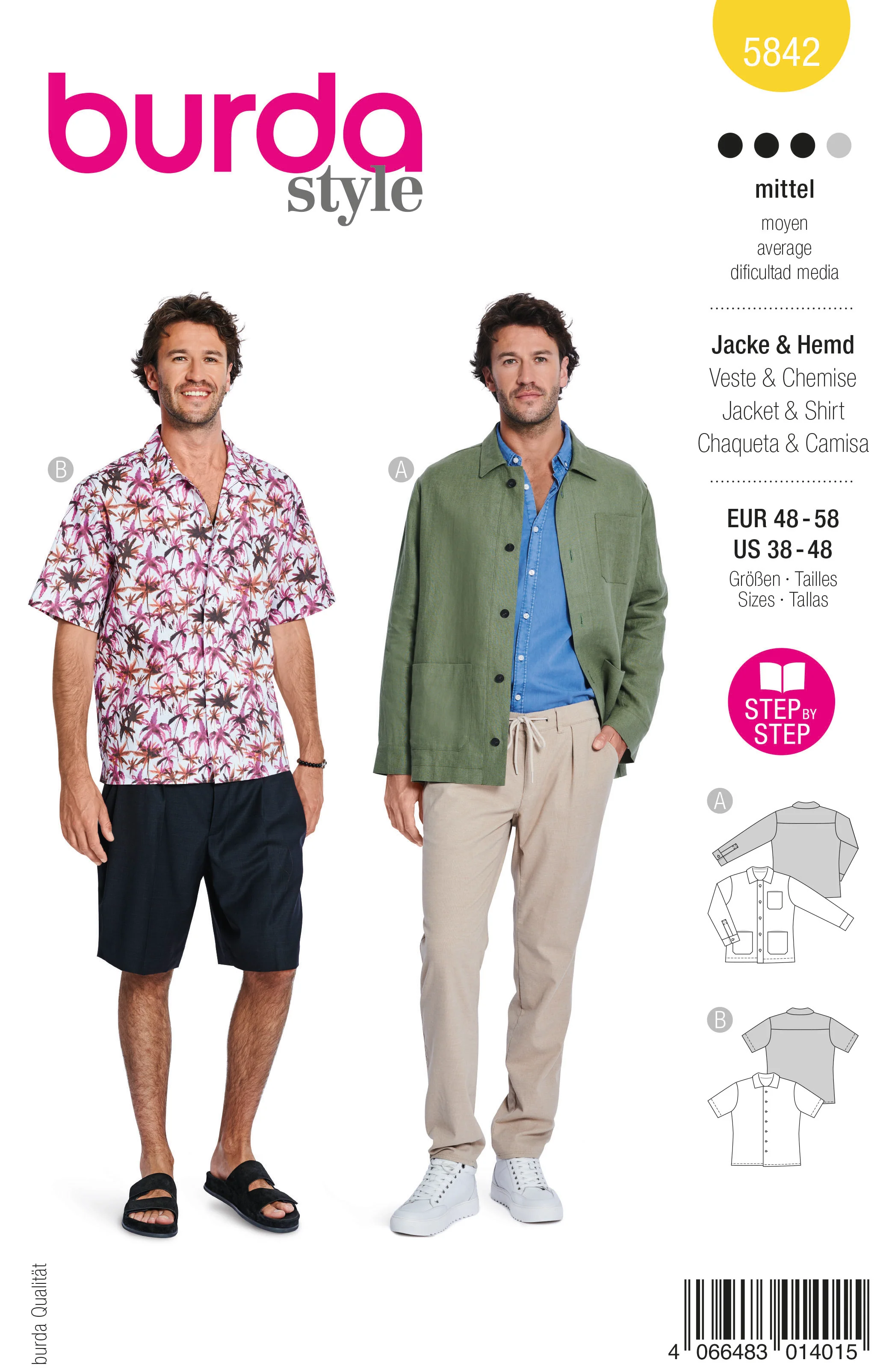 Patron Burda n°5842 : Veste & Chemise