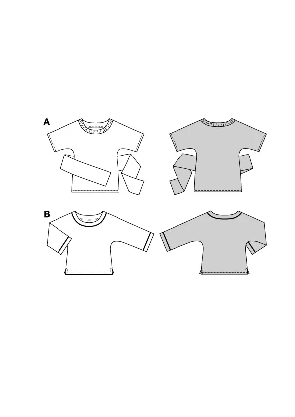 Patron Burda n°5843 : T-shirt - Image 2
