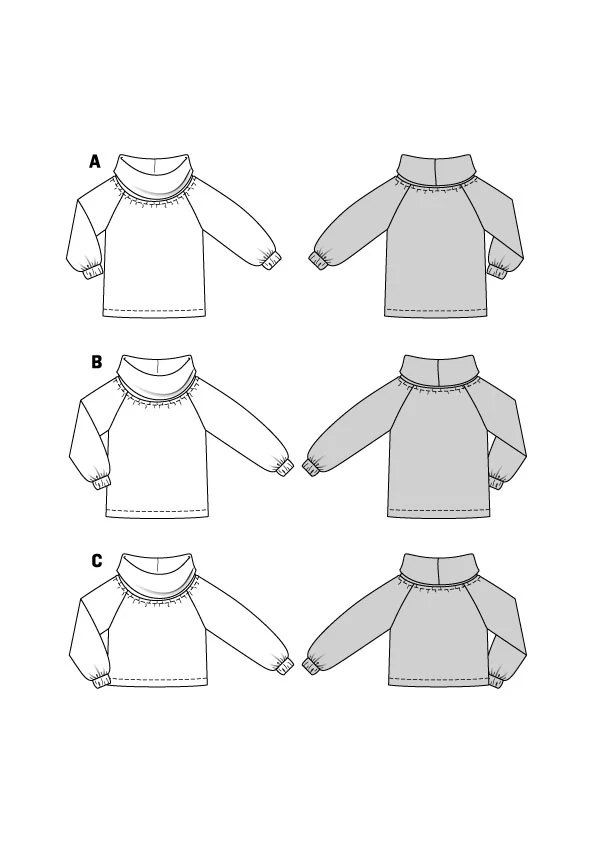 Patron Burda n°5858 : Pull - Image 2