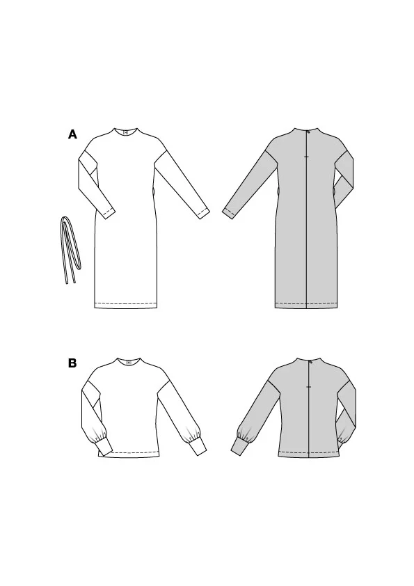 Patron Burda n°5859 : Robe & T-shirt - Image 2