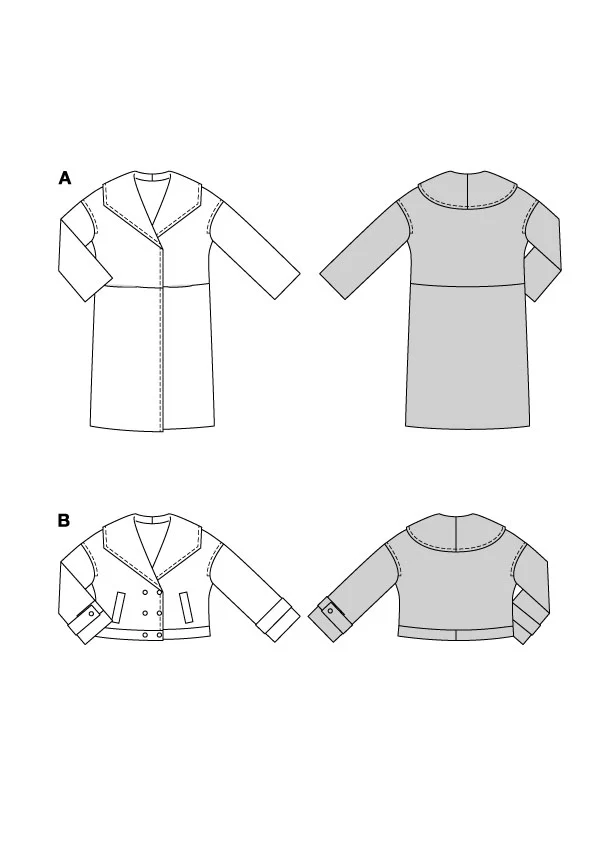 Patron Burda n°5860 : Veste & Manteau - Image 2