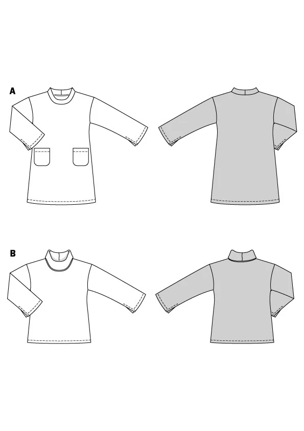 Patron Burda n°5866 : Robe & T-shirt - Image 2
