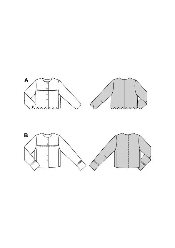 Patron Burda n°5870 : Veste - Image 2