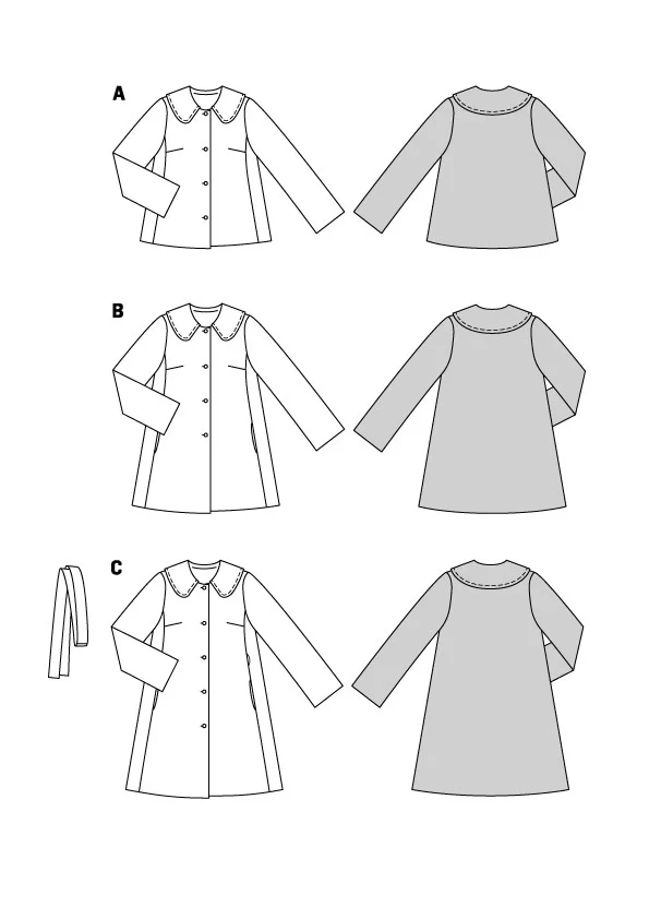Patron Burda n°5872 : Manteau - Image 2
