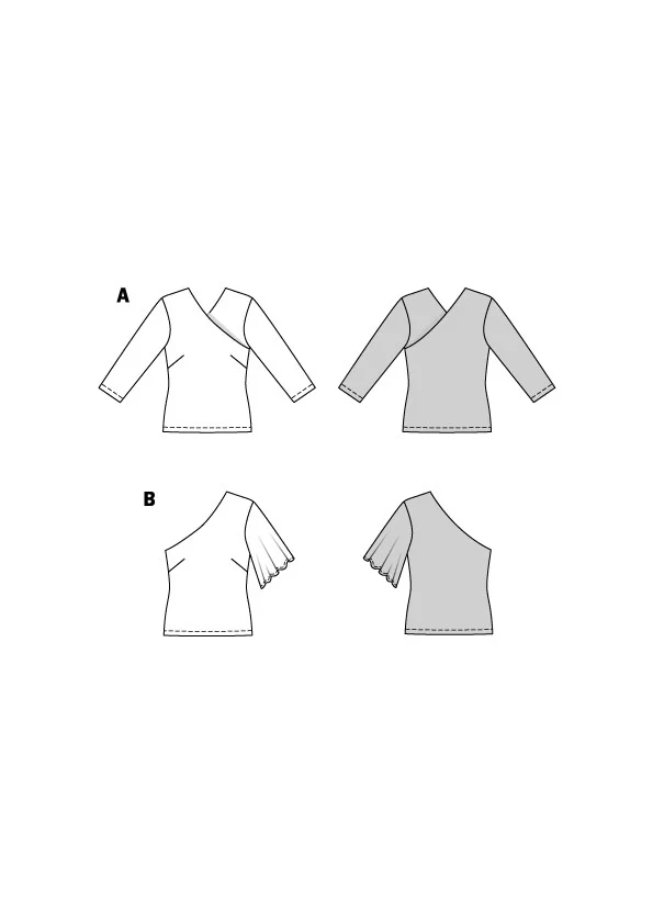 Patron Burda n°5900 : T-shirt - Image 2