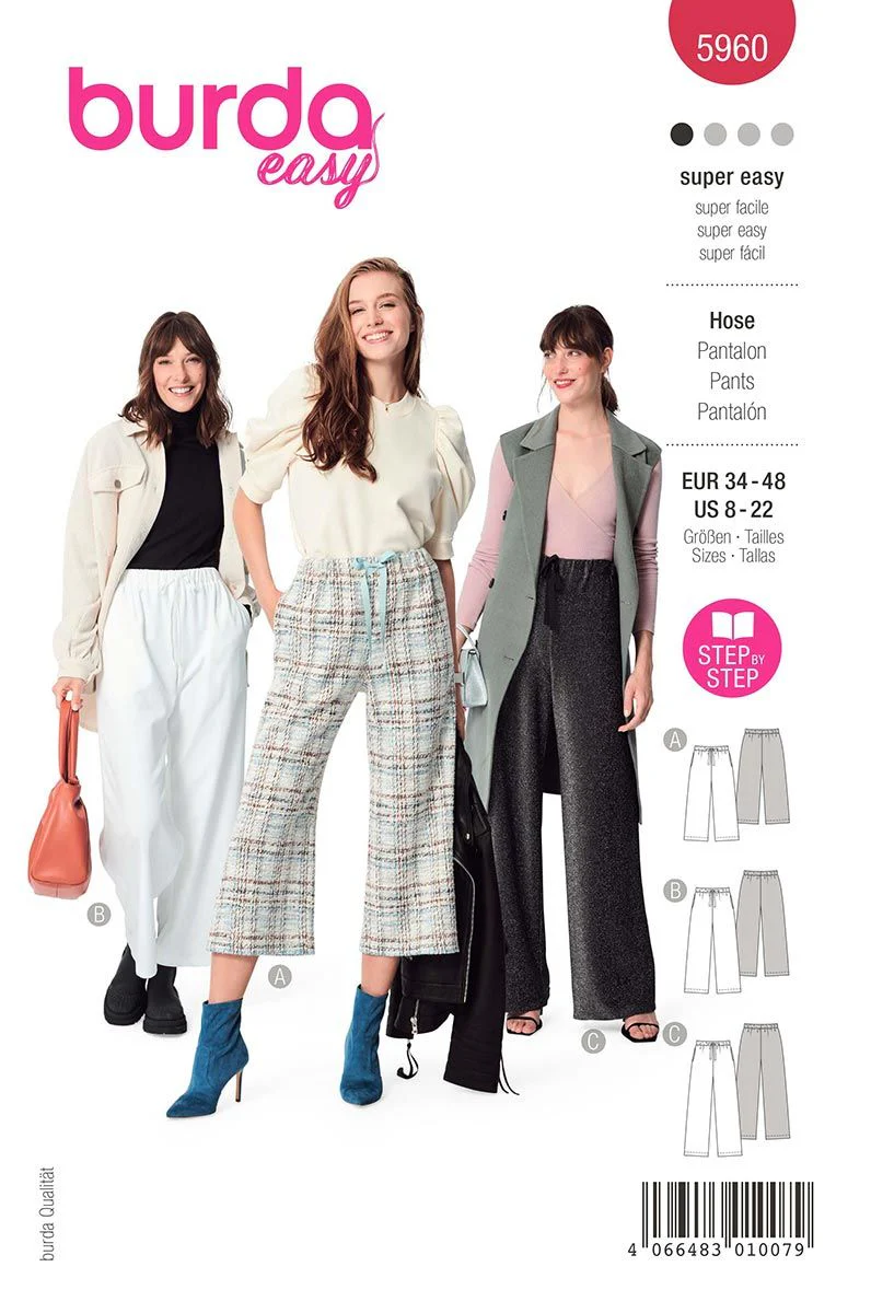 Patron Burda n°5960 : Pantalon