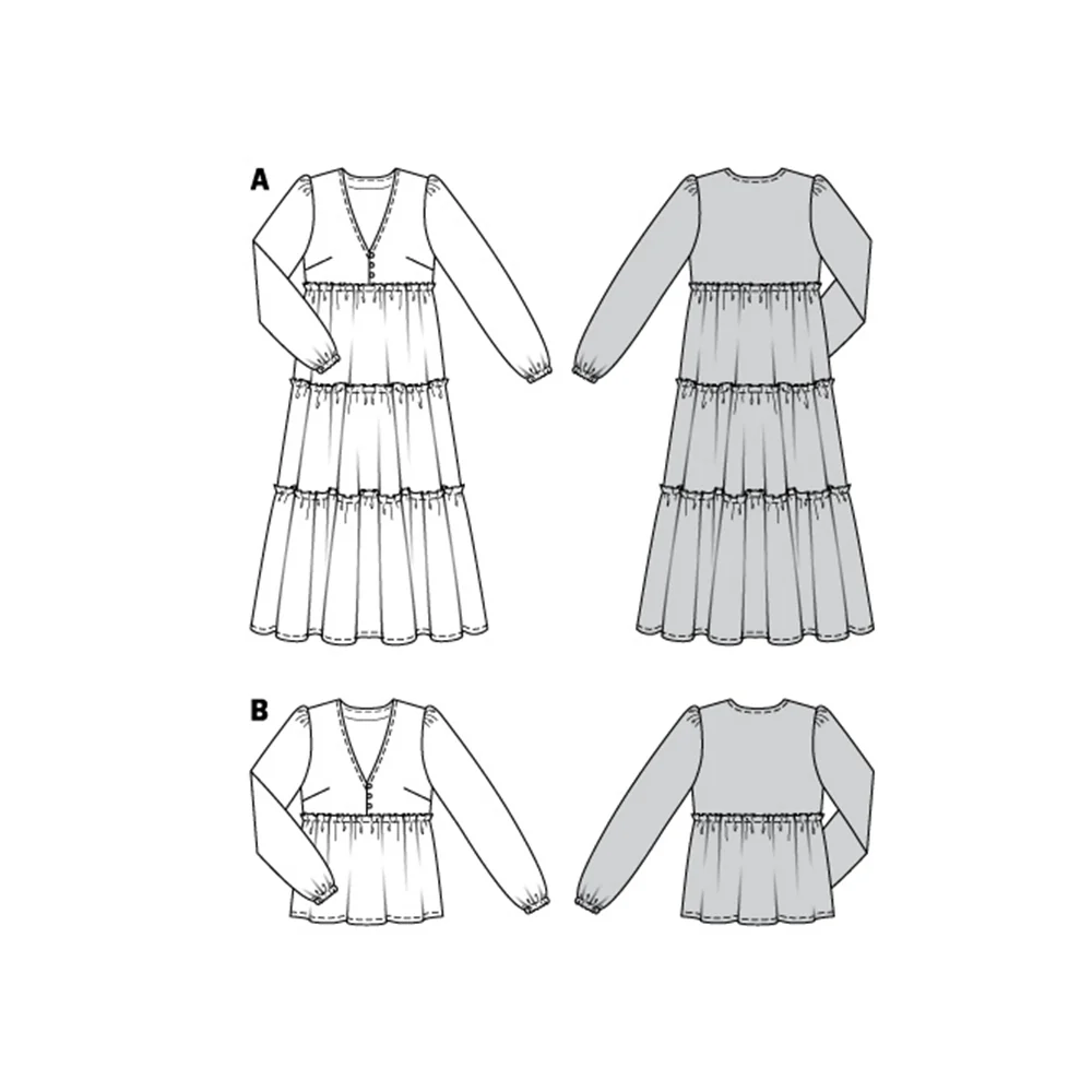 Patron Burda n°6023 : Robe et blouse - Image 2