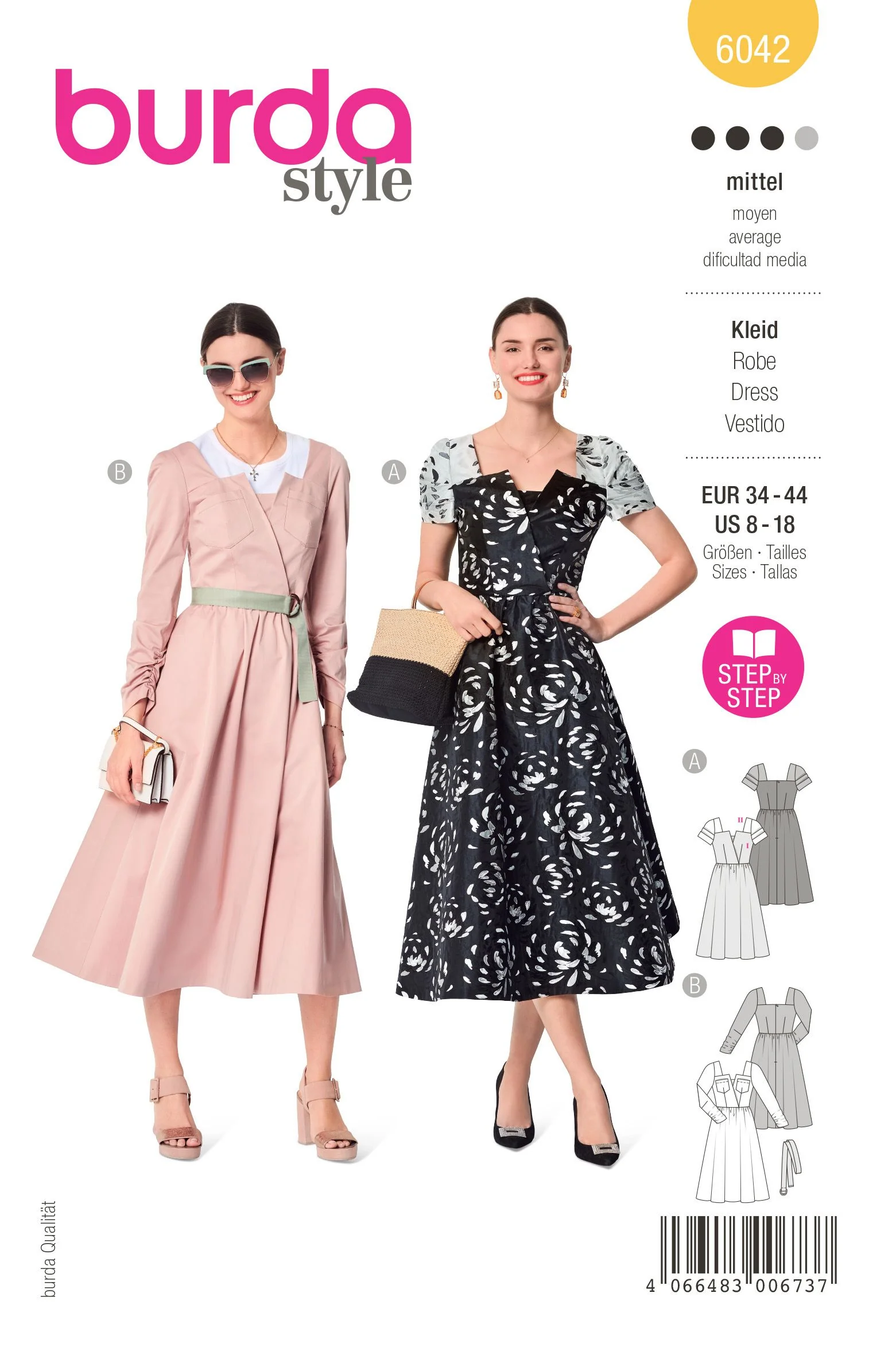 Patron Burda n°6042 : Robe