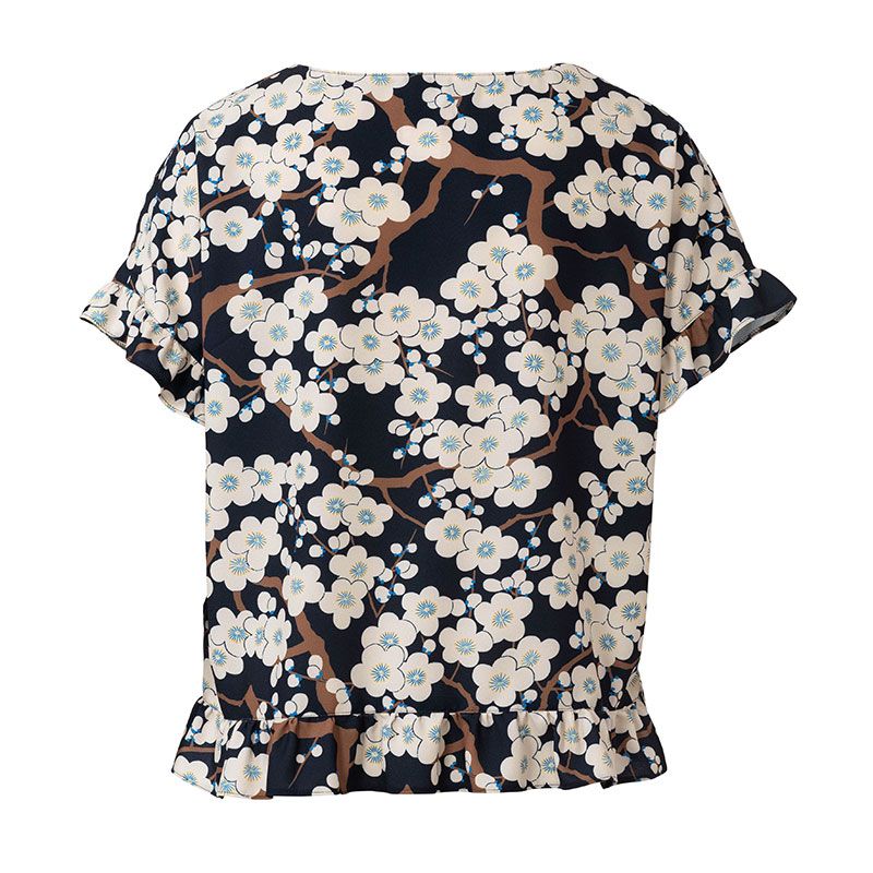 Patron Burda n° 6243 : Tee-shirt – encolure ronde – forme carrée – ruchés - Image 7