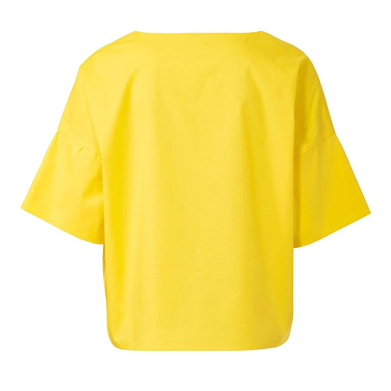 Patron Burda n° 6243 : Tee-shirt – encolure ronde – forme carrée – ruchés - Image 9
