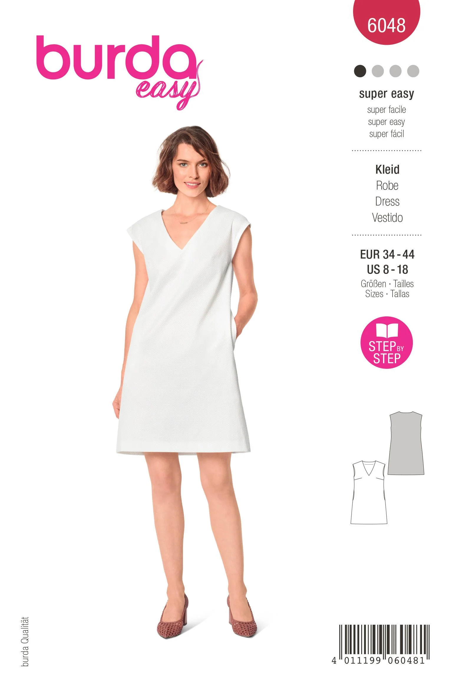 Patron Burda n°6048: Robe