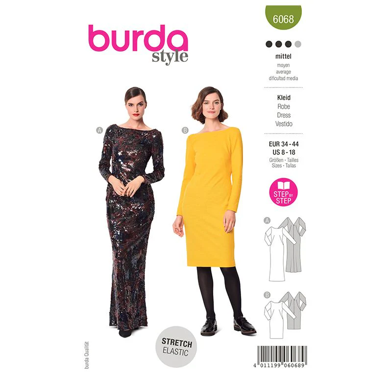 Patron Burda n°6068 : Robe