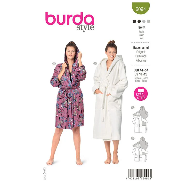 Patron Burda n°6094: Peignoir