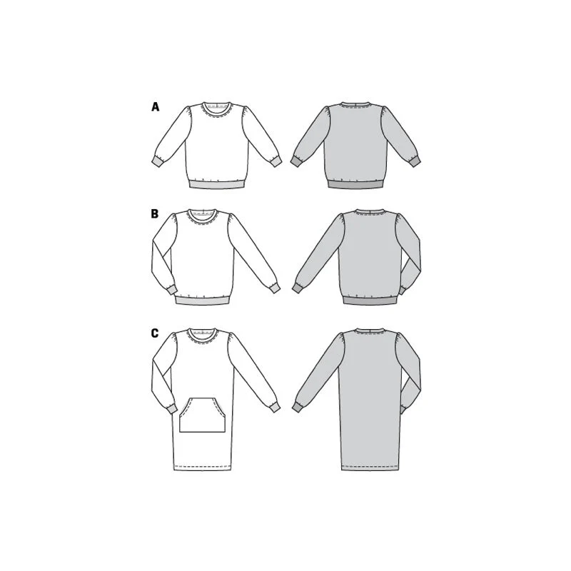 Patron Burda n°6109: T-shirt et Robe - Image 9