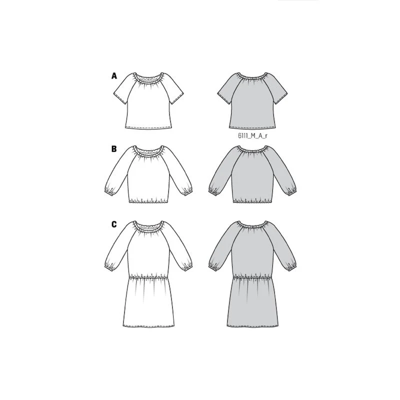 Patron Burda n°6111: Blouse & Robe - Image 7