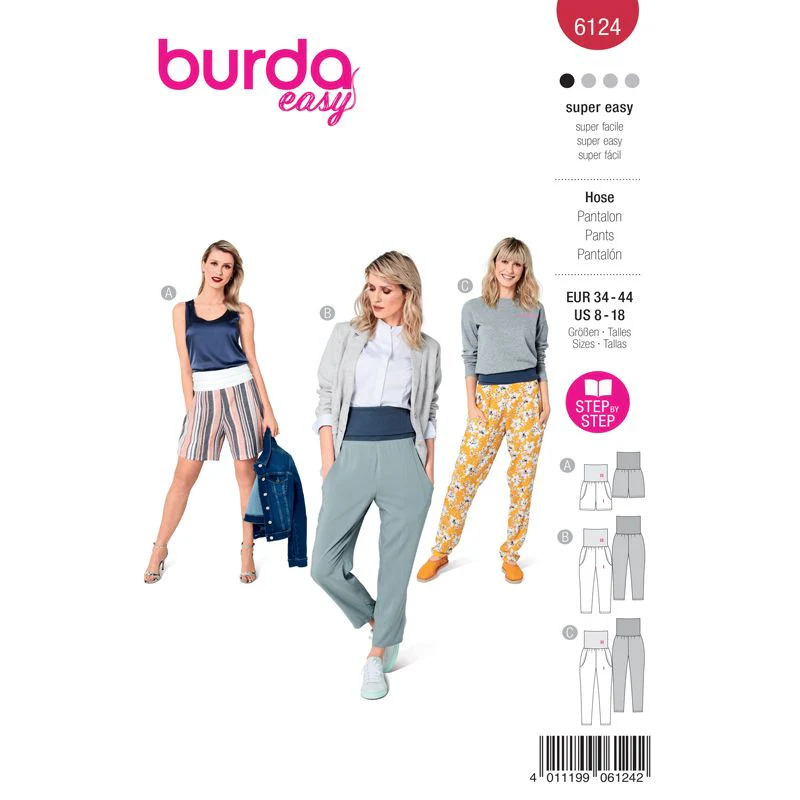 Patron Burda n°6124 : Pantalon